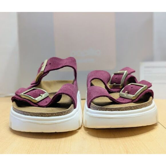 Birkenstock Arizona Papillio Berry Crush Suede Chunky Platform Sandals EU 39 NIB - Picture 6 of 13